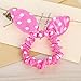 Munax 40 pcs Girls Kids Women Rabbit Ear Hair Tie Bands Ropes Ponytail Holders hair ties