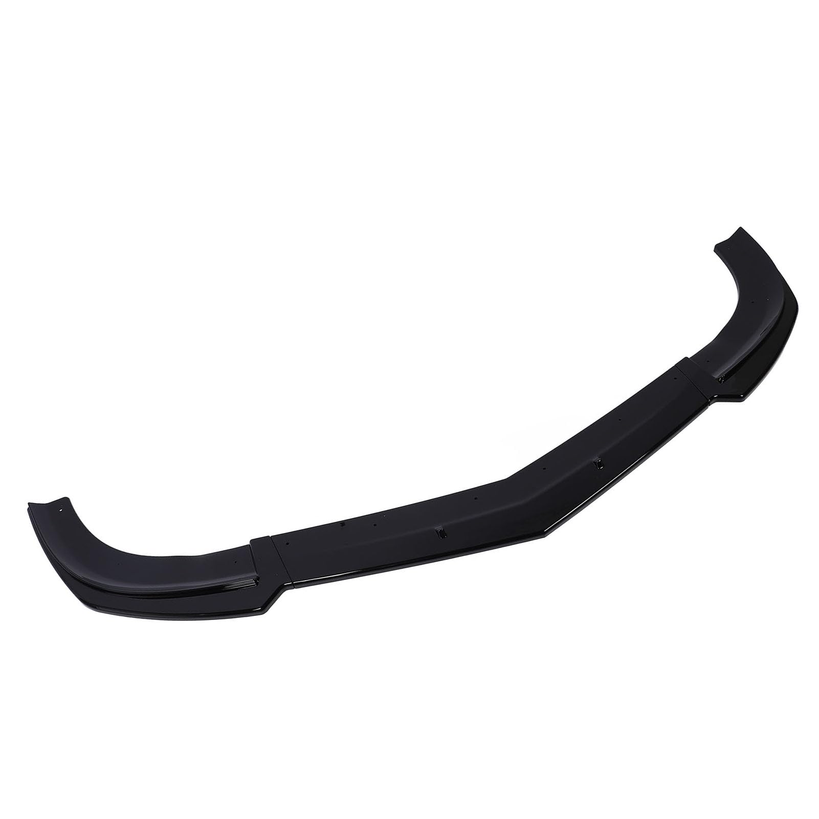 3 szt. Spoiler przedniego zderzaka o wysokiej wytrzymałości ABS Body Kit Splitter poprawia aerodynamikę dla klasy C W204 Facelift AMG C63 2011 2014 (błyszczący czarny)