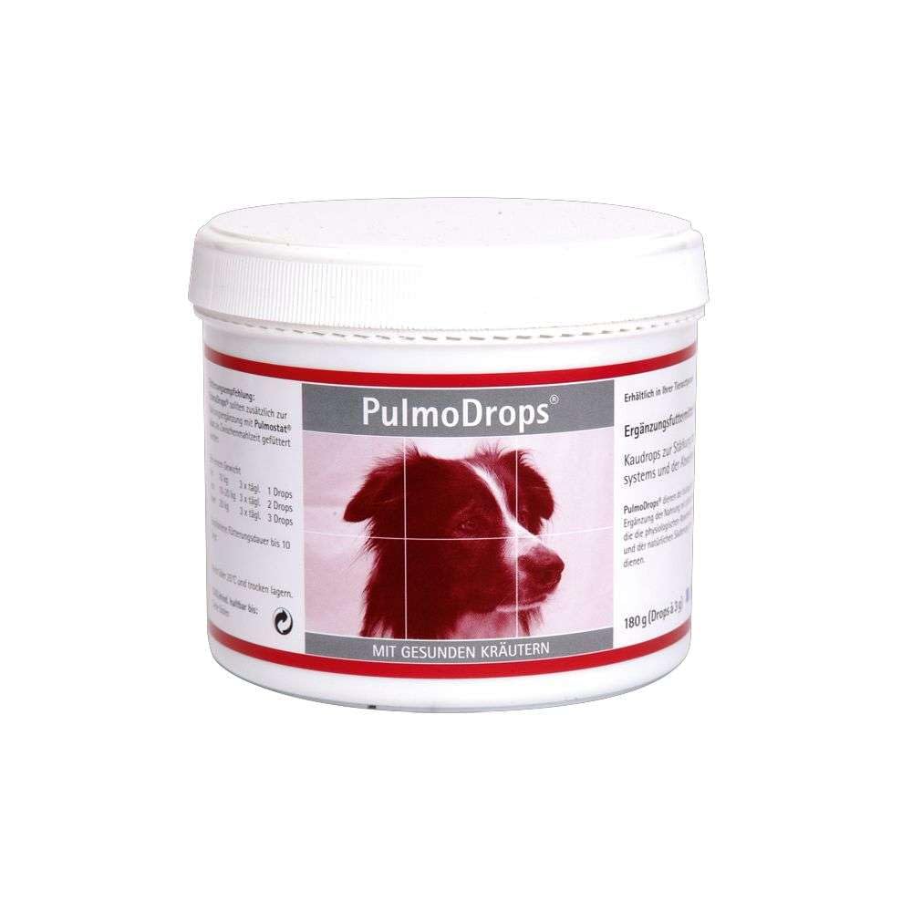 alfavet PulmoDrops, Kaudrops zur Unterstützung der oberen und unteren Atemwege von Hunden, Ergänzungsfuttermittel, 180 g