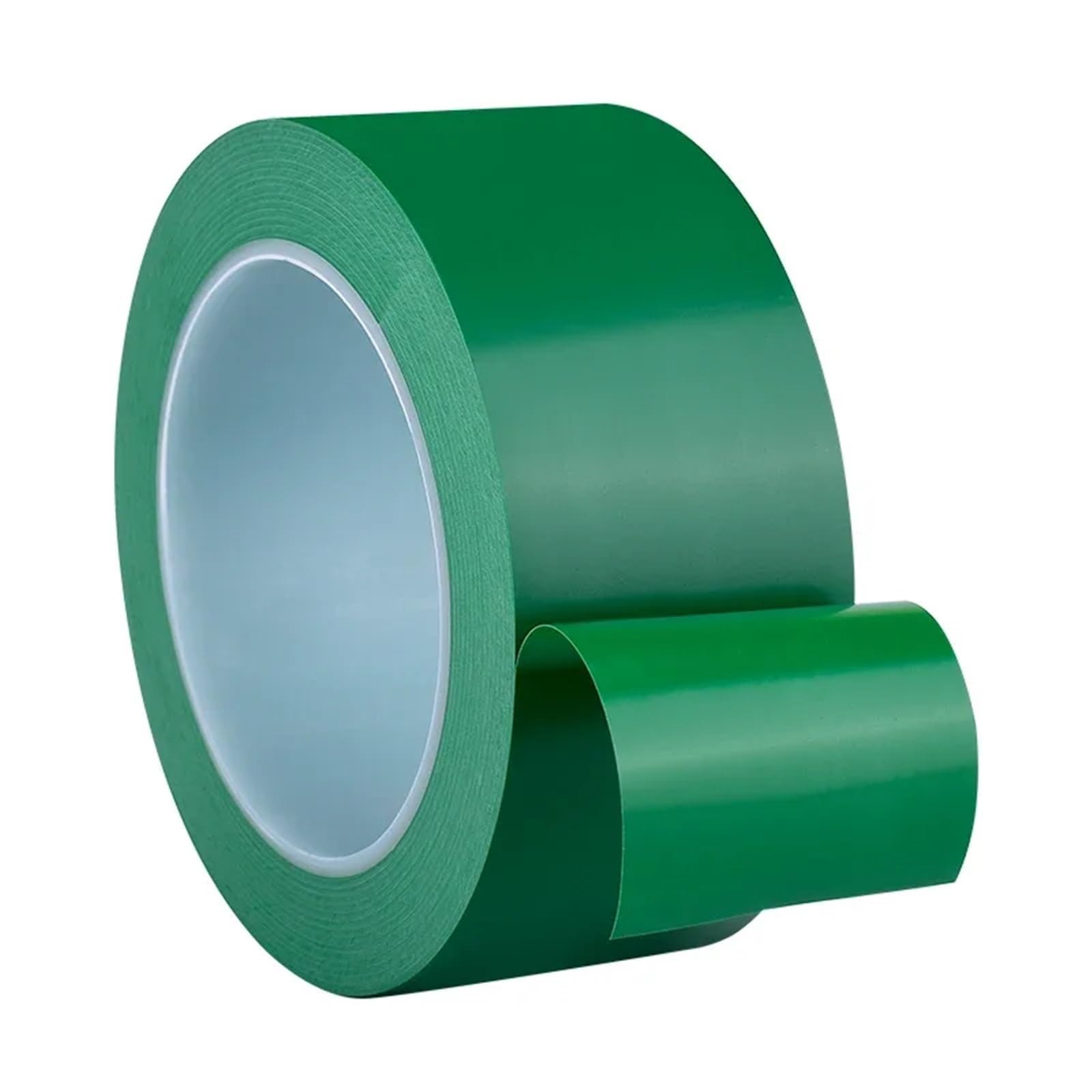 Cintas de advertencia, Cinta de señalización suelo, barrera precaución, advertencia peligro, PVC, multicolor, 20-60mm ancho, paquete 2(Grün,60mm)