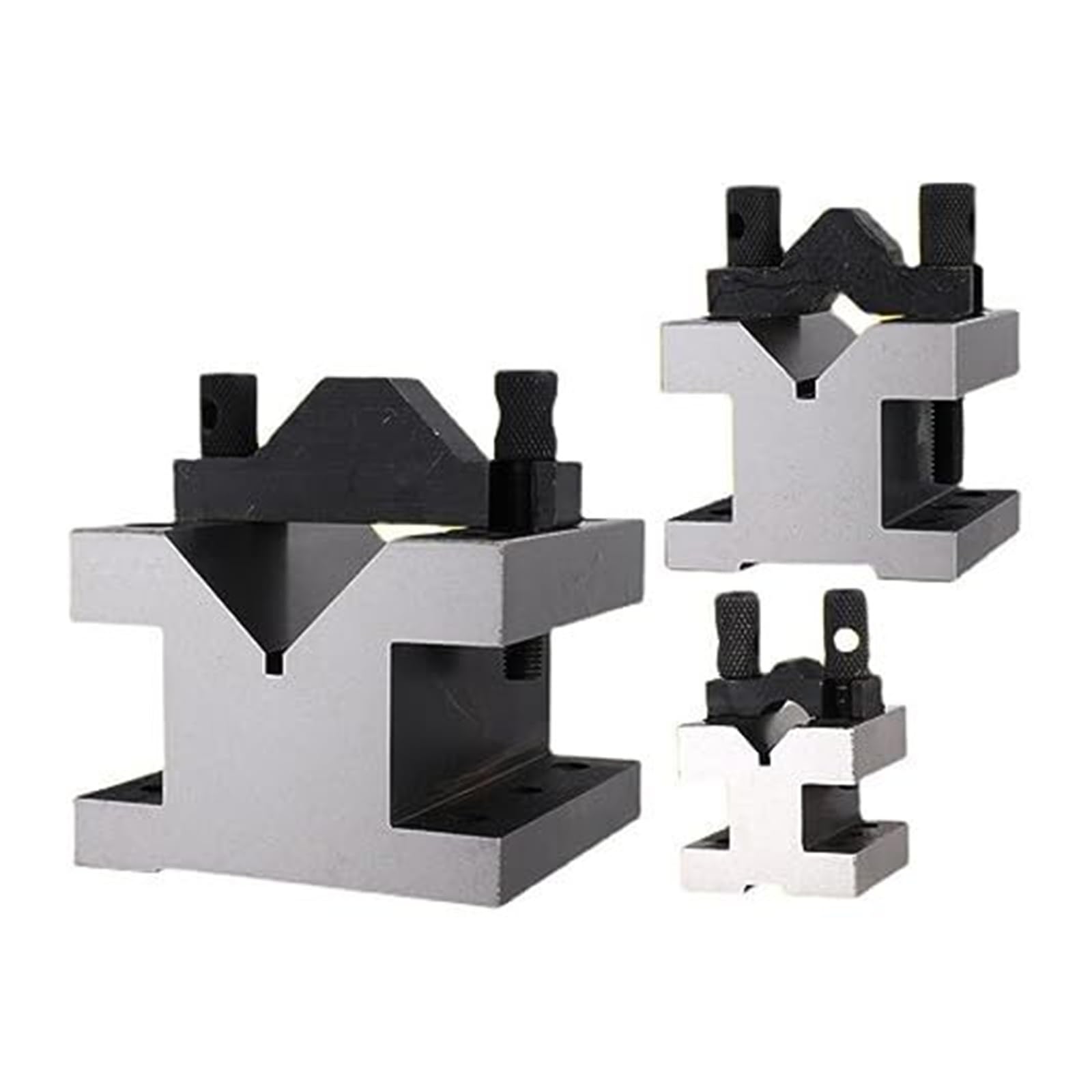 Zestaw płytek wzorcowych, para uziemień bloku V z zestawem zacisków, precyzyjnie dopasowane 35x35x30mm, narzędzie dla mechanika(60x60x50 2pcs)