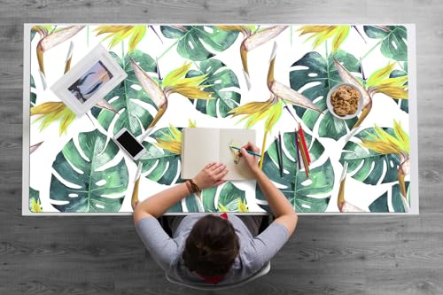 Sous-main de bureau 120x60 tapis de protection vinyle PVC imperméable et facile à nettoyer