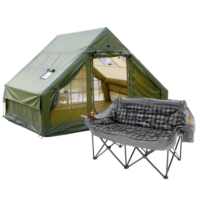 Carpa Inflable Portátil con Silla Doble para Camping miniatura 1