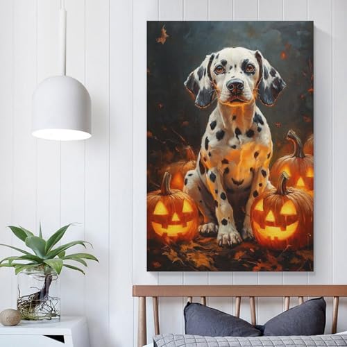 Tableau impression sur toile Dalmatien affiche decoration salon 50x75
