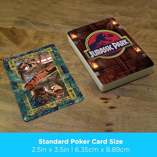 Baraja de poker Jurassic Park con 52 diseños de dinosaurios miniatura 5