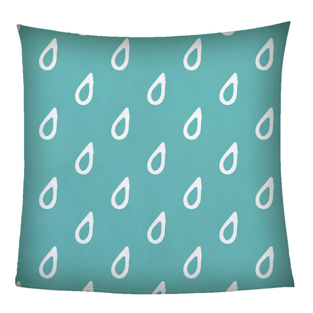 Manta Polar Adulto Cama 150 Manta De Franela para Sofa Cama con Estampado De Gotas De Lluvia Verdes Impresión Patrón 150X200Cm Colchas Invierno Modernas para Niños, Microfibra Suave Caliente