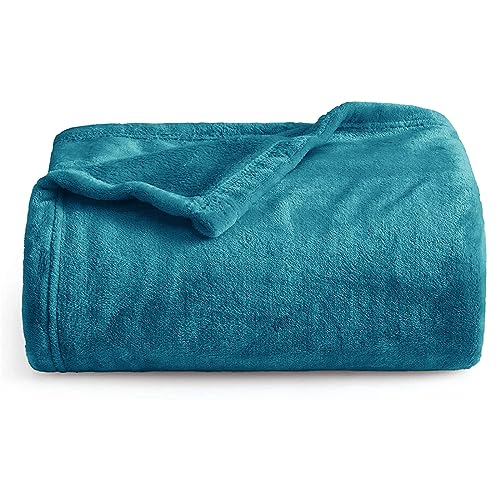 Oxford Homeware Fleece Blanket Sofa Throw Cuddly Reversible Soft Throws for Bed Couch, Settee