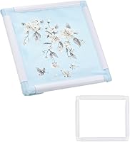 Vista 23 de PATIKIL Aros de bordado, marco universal de aro para bordar, reutilizable, cuadrado, rectangular, de plástico, para manualidades, costura