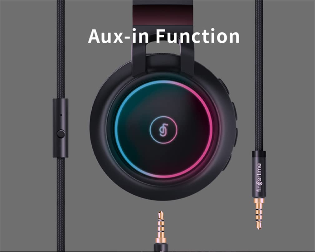 Auriculares Plegables con Bluetooth 5.0, Auriculares con Cable E Inalámbricos En La Oreja/sobre La Oreja con Micrófono, FM, SD/TF, Tiempo De Reproducción De 25 Horas,Blanco