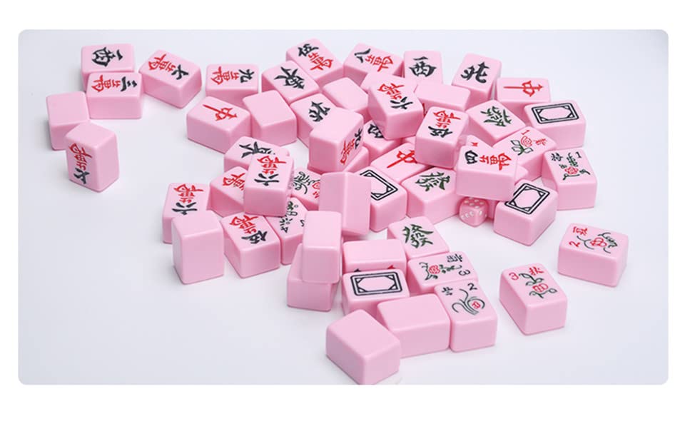 Juego Mini Mahjong Clásico con 144 Fichas y Dados miniatura 3