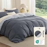 Bedsure Juego de funda nórdica de matrimonio de 260 x 240 cm, juego de ropa de cama ÖKO-TEX de microfibra de