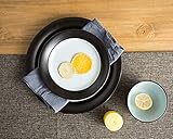 24-Piece Porcelain Kitchen Dinnerware Set with 6 pcs 10'' Dinner Plates 8'' Appetizer snack plates 7" Cereal Bowls and Placemat Thumb #5