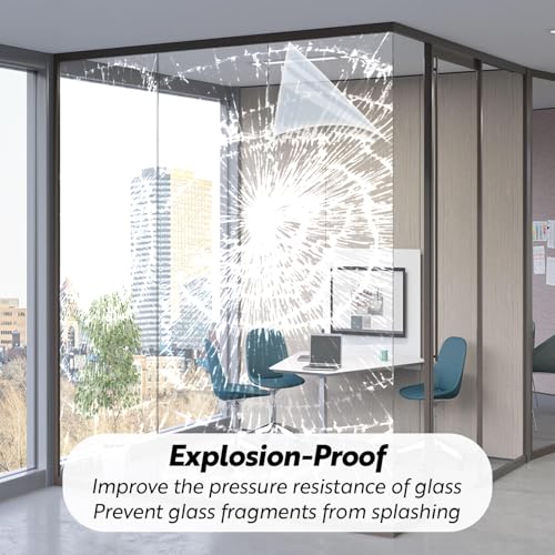 Película protectora para ventana DUOFIRE 4 mil clara 11.8x78.7 in miniatura 5