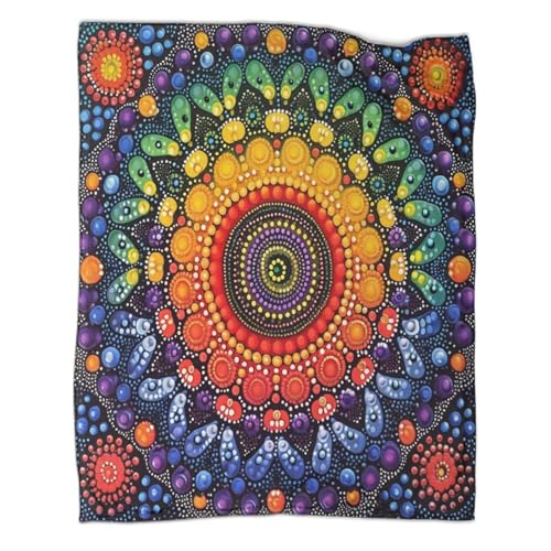 Couverture Impression 3D Flanelle Mandala Grand Lit et Canapé - 8