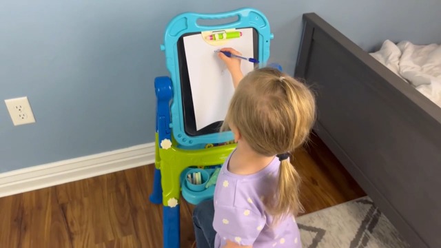 Lehoo Castle Chevalet Pour Enfant 4 En 1 Double Face Avec