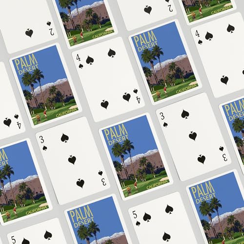 Lantern Press Palm Desert, California, Baraja de Poker 52 Cartas miniatura 4