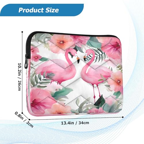 Funda para portátil 13-14 pulgadas Flowers Flamingo miniatura 3