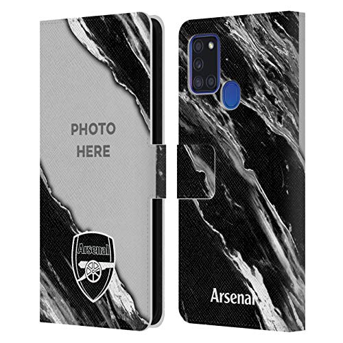 Coque portefeuille Samsung Galaxy A21s personnalisée avec photo et design marbre