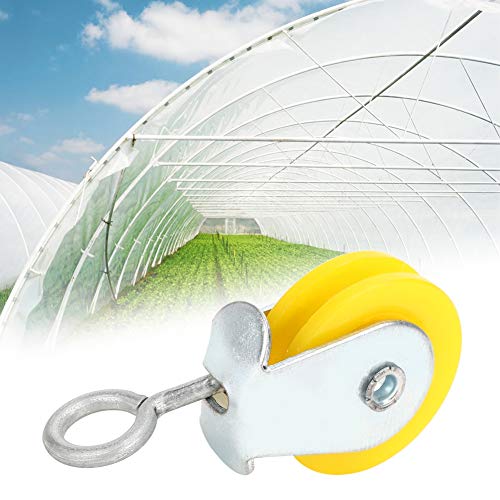 AUNMAS Lifting Single Pulley 10Pcs Greenhouse Pulley Barns Swiveling Pulley Accessories for Agriculture Farm Use
