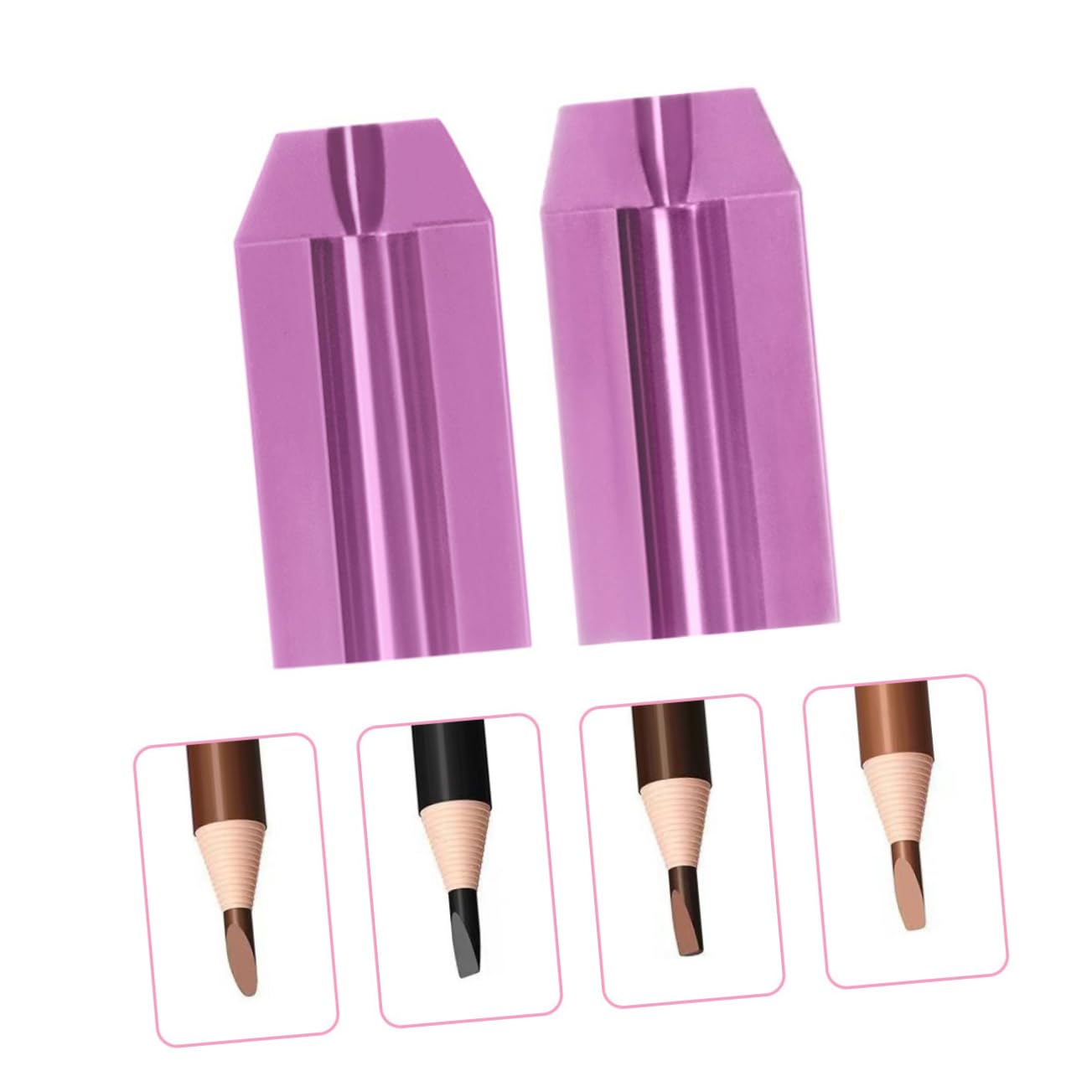 OSOLADY 2pcs Makeup Pencil Sharpener Eyeliner Pencil Sharpener for Beauty Salon