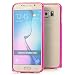 Produktbild Saxonia Hülle für Samsung Galaxy S6 (SM-G920) Aluminium Bumper Ultra Slim Alu Case Rahmen mit Goldrand Pink