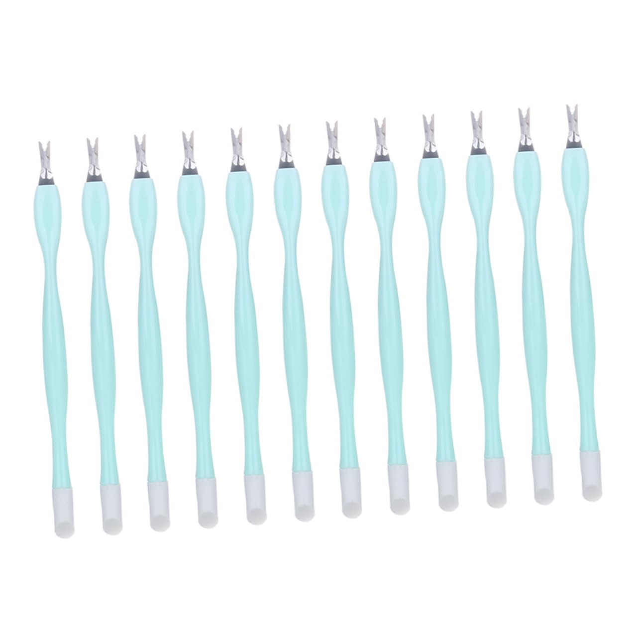 PACKOVE 30Pcs Dead Skin Fork Nail Cuticle Pusher Ergonomic Handle Manicure Tool for Easy Dead Skin Removal for Nail Art Shops and Home Use