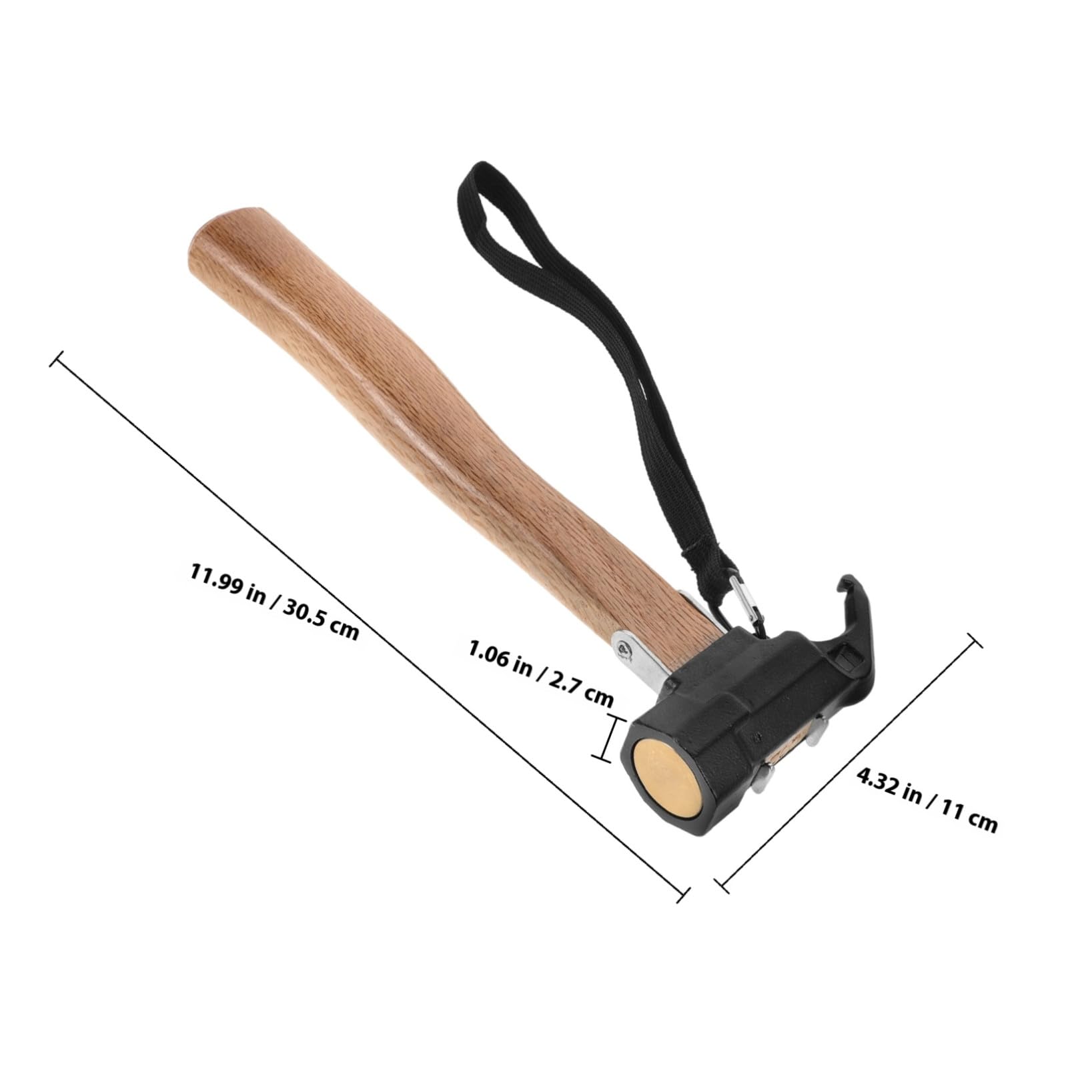 SHINEOFI martillo de clavos herramienta de martillo para acampar de carpa herramientas para acampar mini a de estacas de tienda 45# acero al carbono