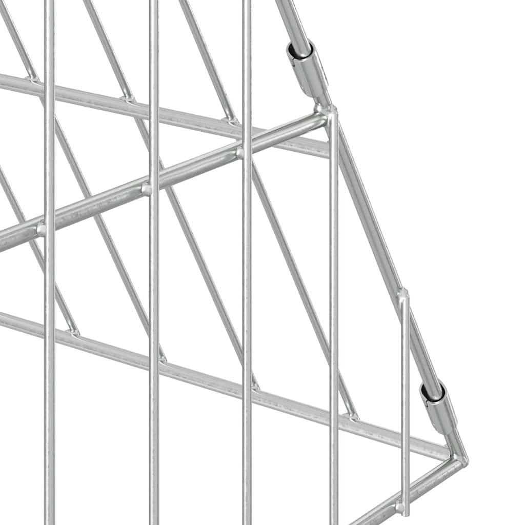 Jaula para conejos para exteriores, de acero galvanizado, para jardín, resistente a la intemperie y al aire libre, para conejos, plata, 110 x 100 x 85 cm
