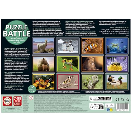 Educa Puzzle Bataille Natura. Une véritable Bataille de pièces | Soyez Le Premier à Terminer Votre Puzzle pour Devenir Le Gagnant. A partir de 20119 - vue 3