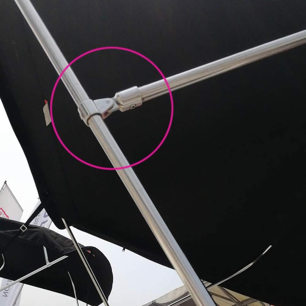 Tappo A Occhiello Per Barca In Acciaio Inox 316 – 2 Pezzi Per Pali Tenda Su Yacht, Kayak, Canoa – Diametri 20/22/25 Mm - 3