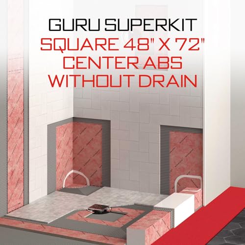 Water-Stop 48" x 72" Square Center ABS - No Drain Super Kit - Image 3