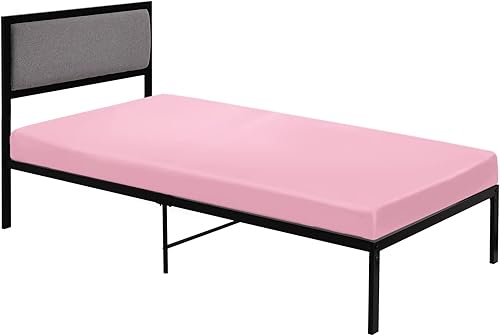 Miniatura 7 de Sábanas para cuna de 31 x 75 pulgadas, paquete de 2 sábanas de tamaño cuna ajustadas con cama individual estrecha, litera de campamento, camas de