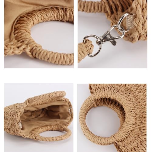 Small Straw Clutch Woven Purse Cute Womens Handbag Purse Small Summer Beach Bags Straw Shoulder Crossbody Bag4