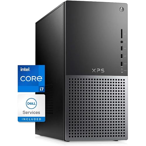 Dell XPS 8950 Desktop - 12th Gen Intel Core i7-12700, 32GB DDR5 RAM, 512GB SSD + 1TB HDD, Intel UHD 770 Graphics, Killer Wi-Fi 6, Air Cooling, Windows 11 Pro - Black
