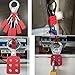 10pc Master Lockout Tagout Hasp 38mm / 1.5in, 6 Holes Interlock, Aluminum Insulation, Lockout Padlock Hasp Industrial Safety Tool for Flammable Areas, Red