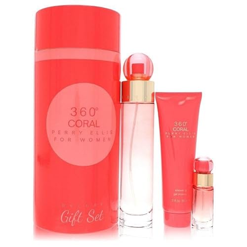 Perry Ellis 360 CORAL DELUXE GIFT SET (W)
