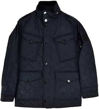 バーバリーブルーレーベル キルティング ジャケット ピーコートノバチェック 黒 バーバリー BURBERRY ジャケット メンズ アウター ブルゾン