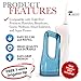 ToiletTree Products Extended Capacity Oral Irrigator Water Tank with Bonus Tip, Compatible with Many Brands, Oral Irrigator Not Included (Tank and 1 Tip Only), Blue