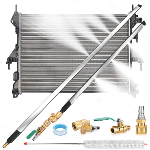 47 + 24 Radiator Cleaning Wand Set 4500 PSI Dual Water/Air Flush Modes
