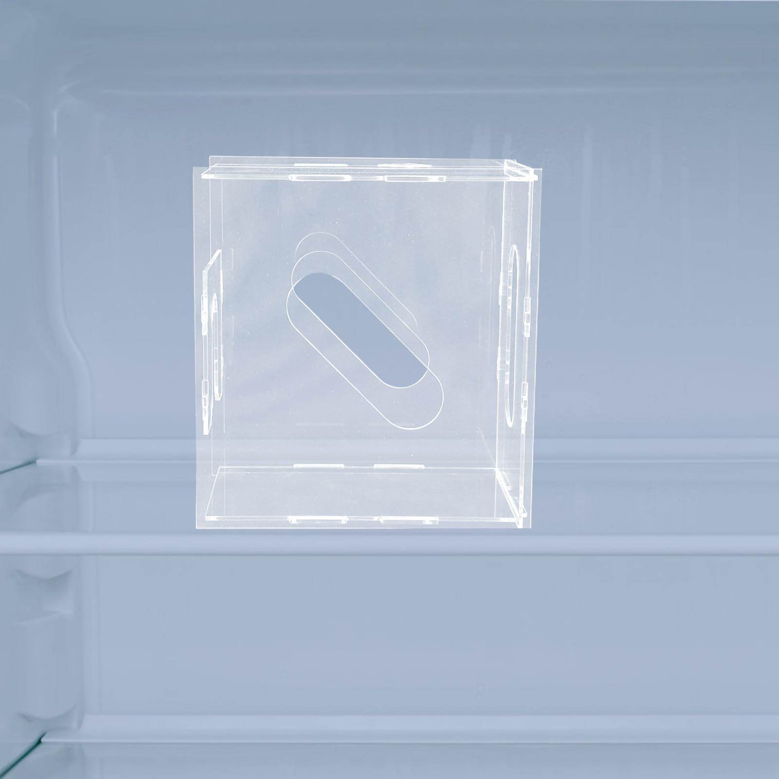 STOBAZA Gefrierorganizer für Muttermilchbeutel Aufbewahrungsbox für Muttermilch zum Einfrieren Acryl Transparent Tragbarer Griff Leicht zu Reinigen für Muttermilchbeutel und Lebensmittel
