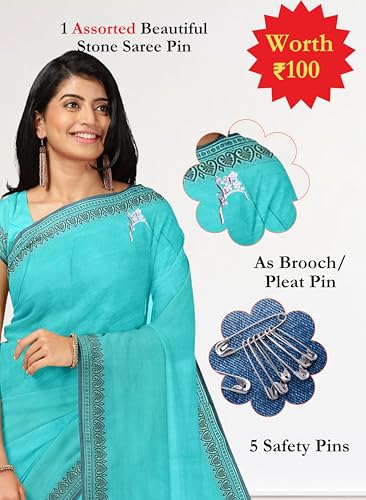 Image of Women's Chettinad Cotton Sarees | Handloom Saree with Blouse | Pure Cotton Sarees for Women Daily use and All Occasion Wear| Soft, Comfort Cotton Saree