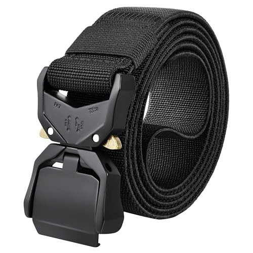 DEYACE Mens Tactical Belt, 1.5" Gun Belts for Men