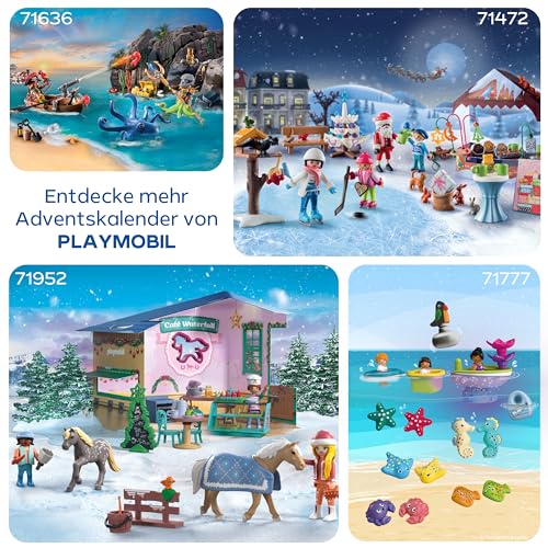 PLAYMOBIL JUNIOR & Tinti | Bunter Badespaß Adventskalender | Nachhaltiger Adventskalender mit Wasserspielzeug | Tägliche Überraschungen für Kinder ab 1 Jahr | Perfektes Weihnachtsgeschenk | 71777