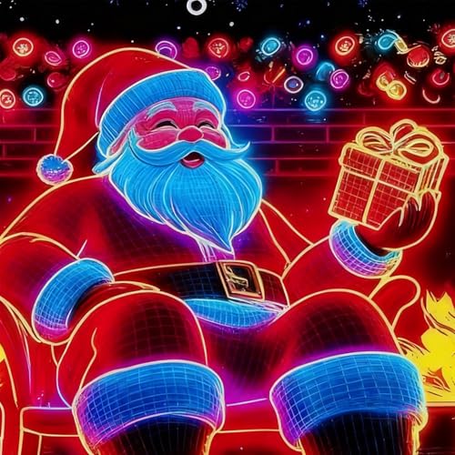 Housse de garage lumineuse LED Noël décorative et imperméable pour extérieur