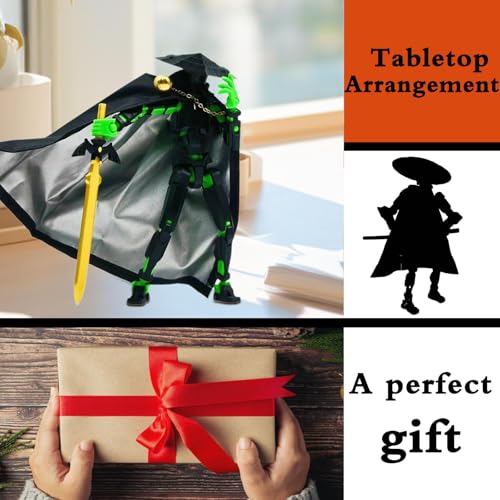 Image of Action Figure, Dummy 13 Action Figure Toys, Polyarticular Movable Titan , High Degree&Freedom Multi Articular action figures, 3D Printed Toys for Desktop Decoration&Game Lovers