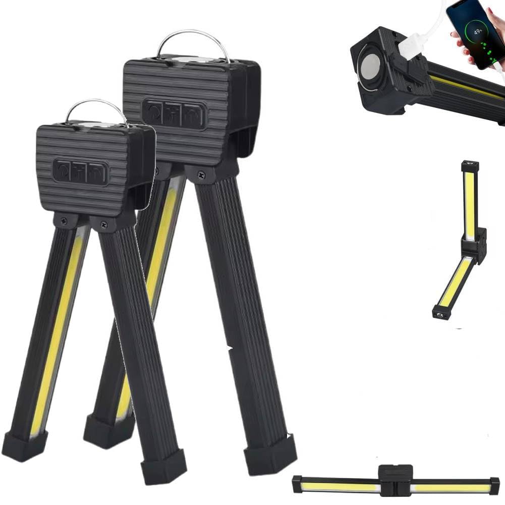 Lampada Da Posa Ricaricabile Per Palestra - 7 Livelli Di Luminosit&agrave;, Magnetica, Pieghevole 180&deg;, Per Fitness E Outdoor