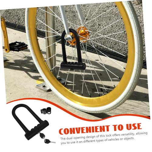 Cadenas U silicone à eau robuste anticroche noir portable - 4