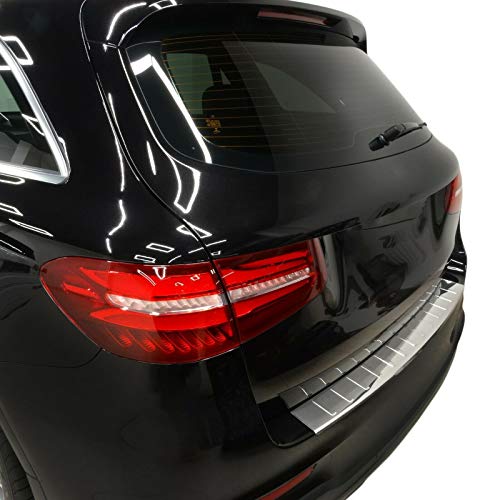 Seuil de chargement en acier chromé Mercedes GLC X253 protection de pare-choc 2015-2019