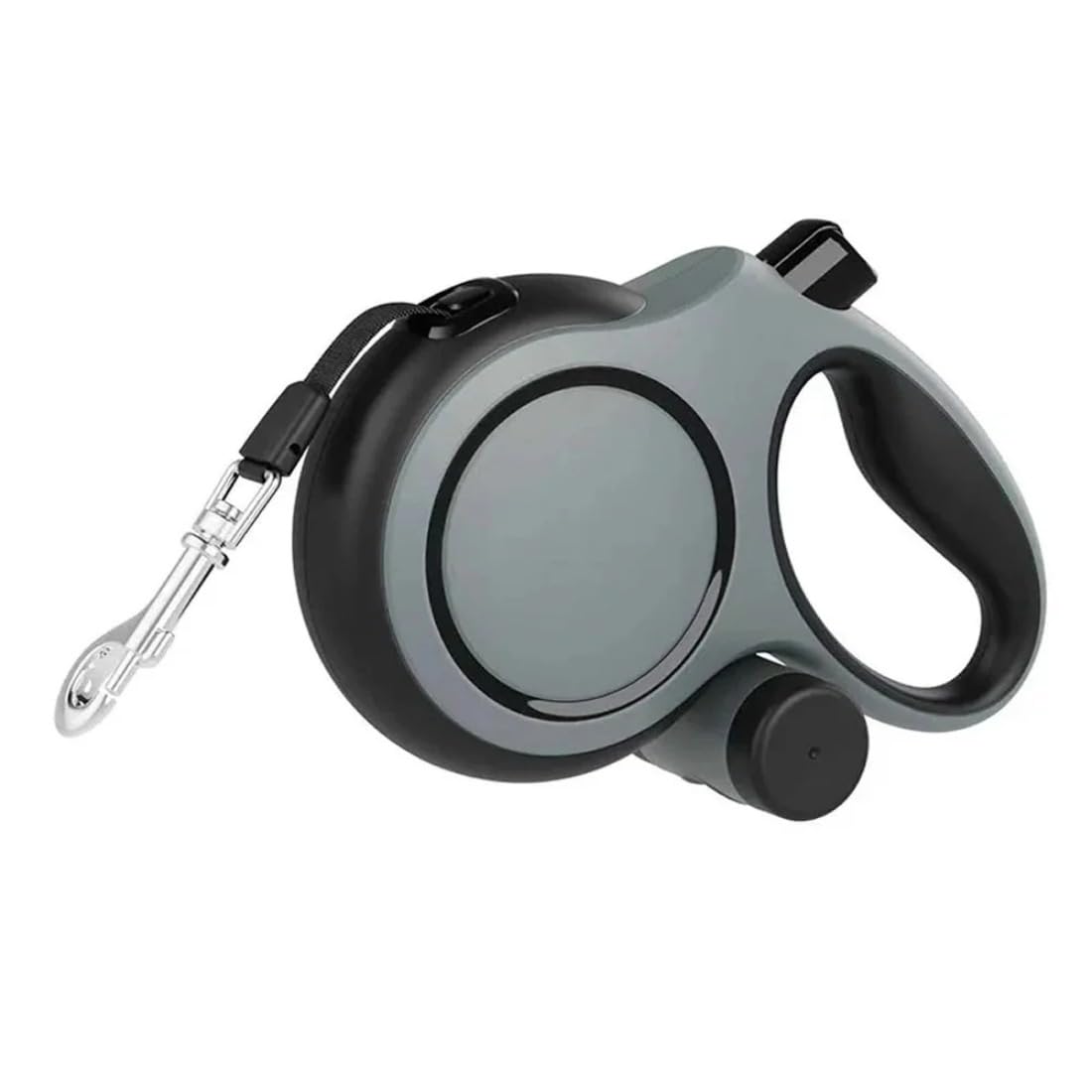 Lealyrat Retractable Dog Lead (Gray,5m/16ft)