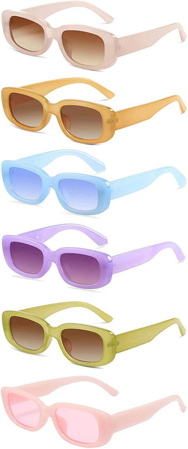 YQVIE Pack Rectangle Sunglasses Bulk for Women Men Jamaica Ubuy